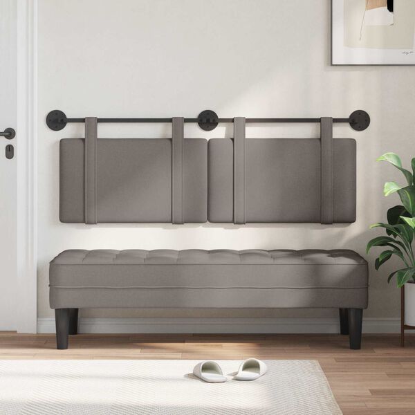 vidaXL Fali Fejt&aacute;mla Falra szerelhető T&oacute;psz&iacute;nű 130 x 55 x 5 cm sz&ouml;vet