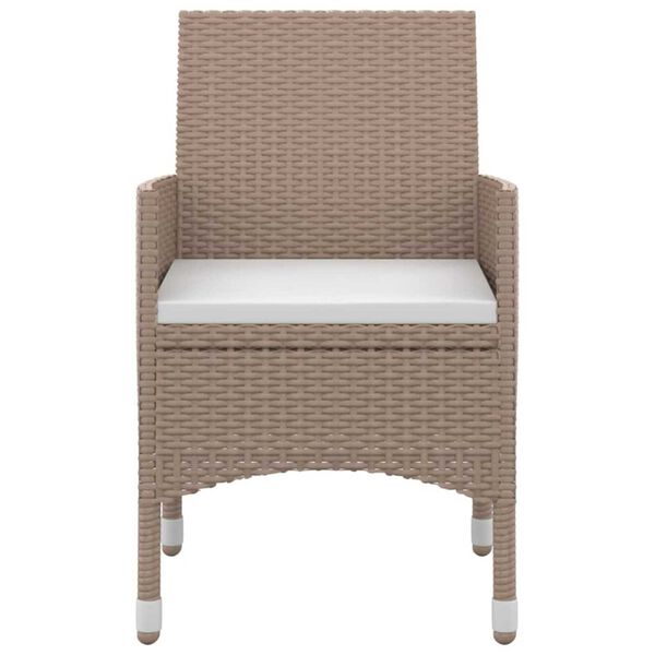 vidaXL 9 r&eacute;szes polyrattan &eacute;s &uuml;veg kerti &eacute;tkezőgarnit&uacute;ra p&aacute;rn&aacute;kkal