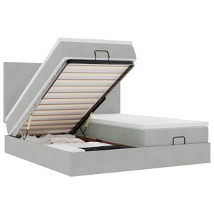 vidaXL Ottom&aacute;n &aacute;gykeret matracokkal vil&aacute;gossz&uuml;rke 180x200cm b&aacute;rsony