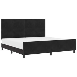 vidaXL Boxrug&oacute;s &aacute;gy fejt&aacute;ml&aacute;val Fekete 200 x 200 cm B&aacute;rsony