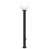vidaXL oszlopl&aacute;mpa konnektorral 120 cm fekete IP44