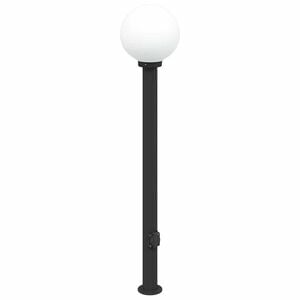 vidaXL oszlopl&aacute;mpa konnektorral 120 cm fekete IP44