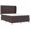 vidaXL Boxspring &aacute;gy matraccal S&ouml;t&eacute;tsz&uuml;rke 90x190 cm Sz&ouml;vet s&ouml;t&eacute;tbarna