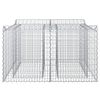vidaXL Gabion emelt &aacute;gy Ez&uuml;st 100 x 100 x 60 cm Horganyzott ac&eacute;l