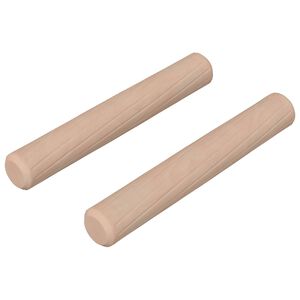 vidaXL Fa d&uuml;belek 2 pcs Term&eacute;szetes &Oslash; 6 x 40 mm T&ouml;m&ouml;r fa