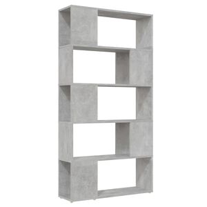 vidaXL betonsz&uuml;rke t&eacute;relv&aacute;laszt&oacute; k&ouml;nyvszekr&eacute;ny 80 x 24 x 155 cm