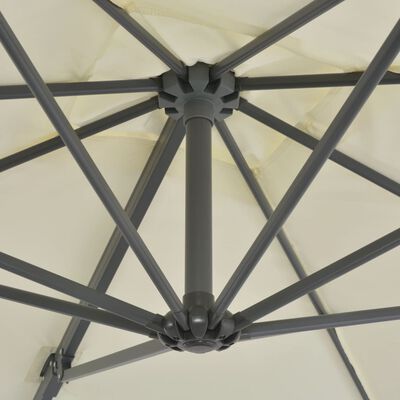 vidaXL homokszínű konzolos napernyő alumíniumrúddal 250 x 250 cm