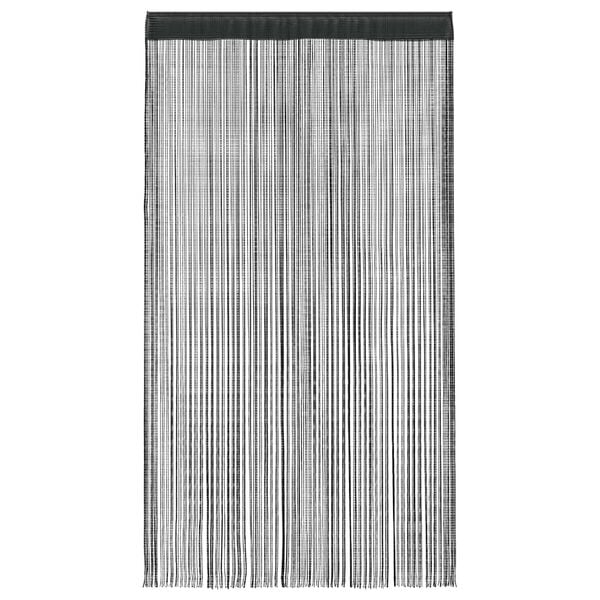 vidaXL 2 db fekete zsinórfüggöny 140 x 250 cm