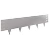 vidaXL Fűszeg&eacute;lyez&eacute;s 20 db 100 x 25 cm Ac&eacute;l Ez&uuml;st