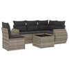 vidaXL 6 r&eacute;szes vil&aacute;gossz&uuml;rke polyrattan kerti &uuml;lőgarnit&uacute;ra p&aacute;rn&aacute;kkal