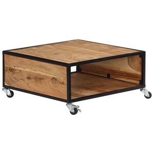 vidaXL t&ouml;m&ouml;r ak&aacute;cfa doh&aacute;nyz&oacute;asztal 70 x 70 x 32 cm