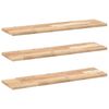vidaXL 3 db kezeletlen t&ouml;m&ouml;r ak&aacute;cfa f&uuml;ggőpolc 100 x 20 x 2 cm