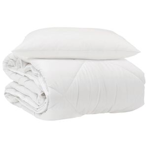 vidaXL &Eacute;vszakokon &Aacute;t Duvet p&aacute;rn&aacute;val 2 pcs Feh&eacute;r Mikrosz&aacute;l