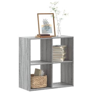 vidaXL sz&uuml;rke sonoma sz&iacute;nű szerelt fa k&ouml;nyvespolc 68,5 x 32 x 68,5 cm