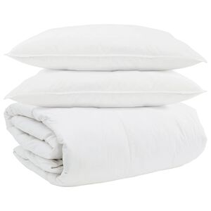 vidaXL Takar&oacute; szett p&aacute;rn&aacute;val 3 pcs Feh&eacute;r Levegőp&aacute;rna