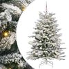 vidaXL Műanyag Hajtogat&oacute;s Kar&aacute;csonyfa Feh&eacute;r 150 cm PE &eacute;s PVC