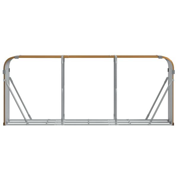 vidaXL fautánzatú horganyzott acél rönktartó 234 x 45 x 100 cm