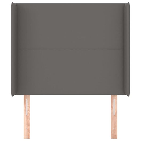 vidaXL sz&uuml;rke műbőr fejt&aacute;mla sz&aacute;rnyakkal 103x16x118/128 cm