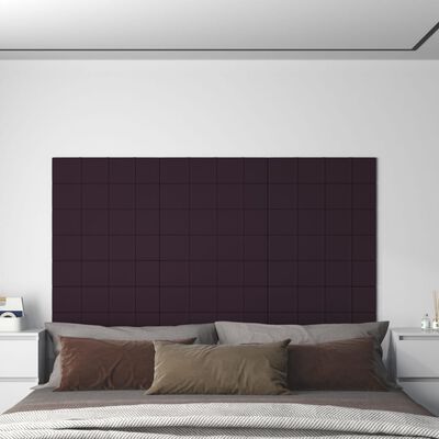 vidaXL 12 db lila szövet fali panel 60 x 15 cm 1,08 m²