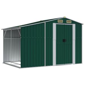 vidaXL z&ouml;ld horganyzott ac&eacute;l kerti f&eacute;szer 277 x 192,5 x 179 cm