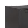 vidaXL 2 db fekete ac&eacute;l &eacute;jjeliszekr&eacute;ny 36 x 39 x 78 cm