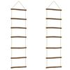 vidaXL Fali dekor&aacute;ci&oacute;k l&eacute;tra alak&uacute; 2 db 30x100 cm nat&uacute;r &aacute;g