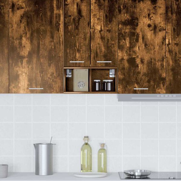 vidaXL F&uuml;ggő szekr&eacute;ny F&uuml;st&ouml;lt t&ouml;lgy 20 x 29,5 x 40 cm Faanyag