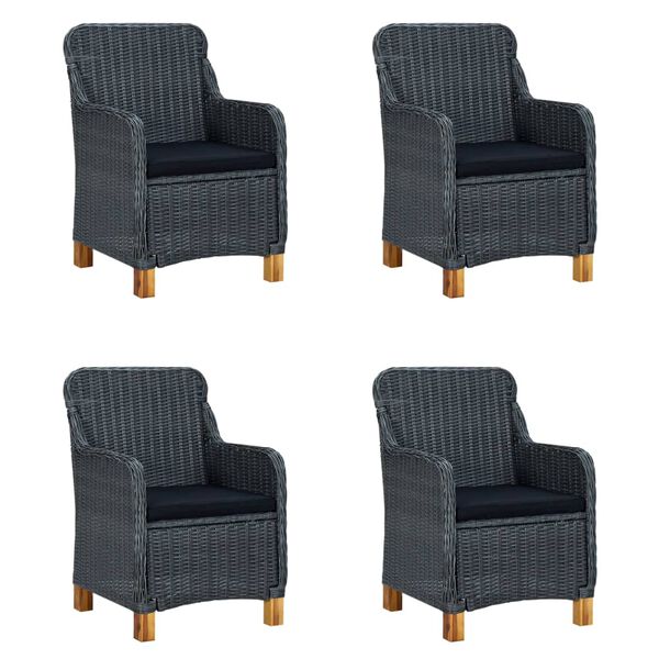 vidaXL 5 r&eacute;szes s&ouml;t&eacute;tsz&uuml;rke kerti &eacute;tkezőgarnit&uacute;ra