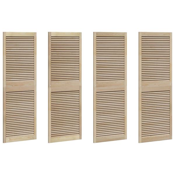 vidaXL Sz&eacute;fajt&oacute; 4 pcs Term&eacute;szetes 140.5 x 2 x 59.5 cm T&ouml;m&ouml;r fenyőfa