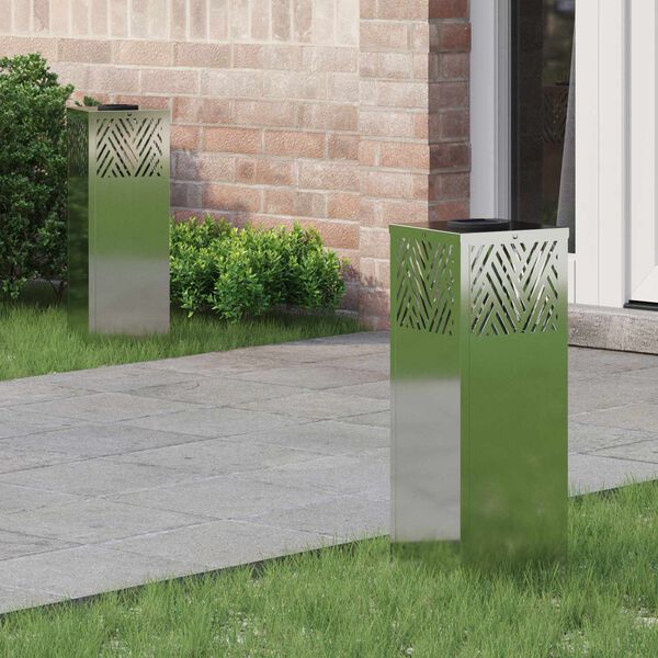 vidaXL Napelemmel műk&ouml;dő LED &ouml;sv&eacute;ny vil&aacute;g&iacute;t&aacute;s 2 pcs Galvaniz&aacute;lt