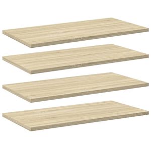 vidaXL 4 db sonoma-t&ouml;lgy sz&iacute;nű forg&aacute;cslap k&ouml;nyvespolc 60 x 30 x 1,5 cm