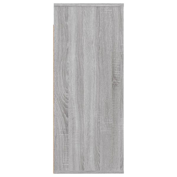 vidaXL szürke sonoma színű szerelt fa faliszekrény 80x33x80 cm