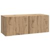 vidaXL Fali TV szekr&eacute;ny K&eacute;zműves T&ouml;lgy 78,5 x 31 x 30 cm Szerelt Fa