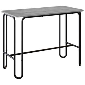 vidaXL &Eacute;tkezőasztal 100 x 50 x 75 cm Szerelt Fa Sz&uuml;rke Sonoma