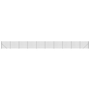 vidaXL antracitsz&uuml;rke dr&oacute;th&aacute;l&oacute;s ker&iacute;t&eacute;s illesztőperemmel 1,6x25 m