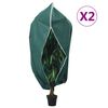 vidaXL 2 db n&ouml;v&eacute;nyv&eacute;dő huzat cipz&aacute;rral 70 g/m&sup2; 3,93 x 3 m