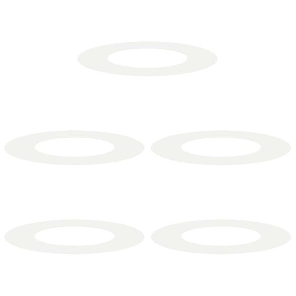 vidaXL Alkalmas lapos fa gyűrűkhez 5 pcs Feh&eacute;r &Oslash;40 / 70 cm Ac&eacute;l