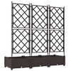 vidaXL Kerti cser&eacute;p 3 pcs Barna 120 x 40 x 125,5 cm Ac&eacute;l