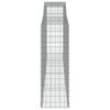 vidaXL íves horganyzott vas gabion kosár 400x50x140/160 cm