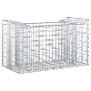 vidaXL Gabion emelt &aacute;gy Ez&uuml;st 50 x 100 x 60 cm Horganyzott ac&eacute;l