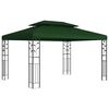 vidaXL Pavilon 3,97 x 2,96 x 2,68 m Z&ouml;ld Poli&eacute;szter &eacute;s ac&eacute;l