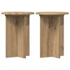 vidaXL N&ouml;v&eacute;ny&aacute;llv&aacute;ny 2 pcs K&eacute;zműves T&ouml;lgy &Oslash;29,5 x 40 cm Szerelt Fa