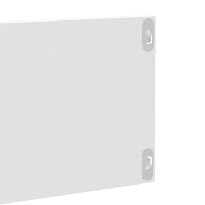 vidaXL 2 db magasfényű fehér forgácslap fali polc 80 x 11,5 x 18 cm