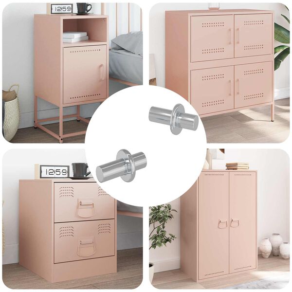 vidaXL Polc Peg 2 pcs Ez&uuml;st 8,6 x 8,6 x 14,6 mm Ac&eacute;l