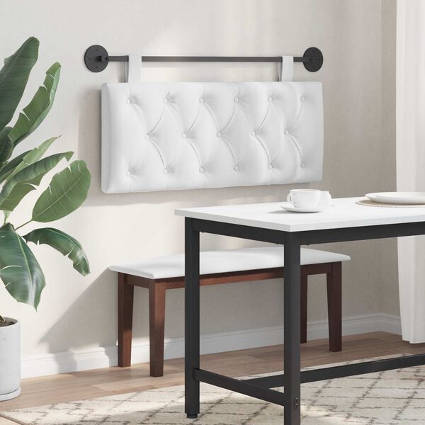 vidaXL Fali Fejt&aacute;mla Falra szerelhető Feh&eacute;r 110 x 55 x 7 cm sz&ouml;vet