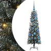 vidaXL Mű kar&aacute;csonyfa 150 LED-del Z&ouml;ld 120 cm PVC &eacute;s Műanyag &eacute;s Ac&eacute;l