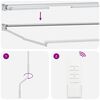 vidaXL Elektromos kih&uacute;zhat&oacute; napellenző keret Feh&eacute;r 2,5 x 2 m Alum&iacute;nium