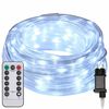 vidaXL K&ouml;t&eacute;l vil&aacute;g&iacute;t&aacute;s 120 LED-del Hideg Feh&eacute;r 5 m PVC