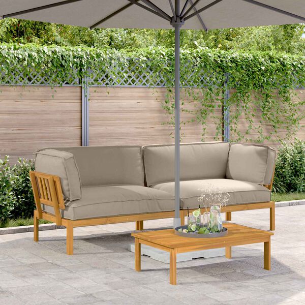 vidaXL Kanap&eacute; Szett p&aacute;rn&aacute;val Egysz&iacute;nű 2 pcs T&oacute;psz&iacute;nű T&ouml;m&ouml;r Ak&aacute;cfa