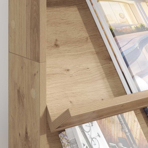 vidaXL Magazin &aacute;llv&aacute;ny Artisan t&ouml;lgy 70 x 41 x 126 cm Faanyag